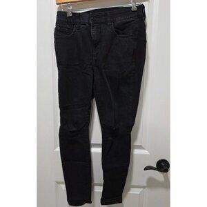 Torrid Bombshell Skinny Jeans Size 12 Premium Stretch Black Distressed Denim